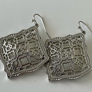 Kendra Scott silver Kirsten earrings